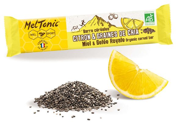 Barre énergétique Bio Meltonic Citron/Graines de Chia - 30g