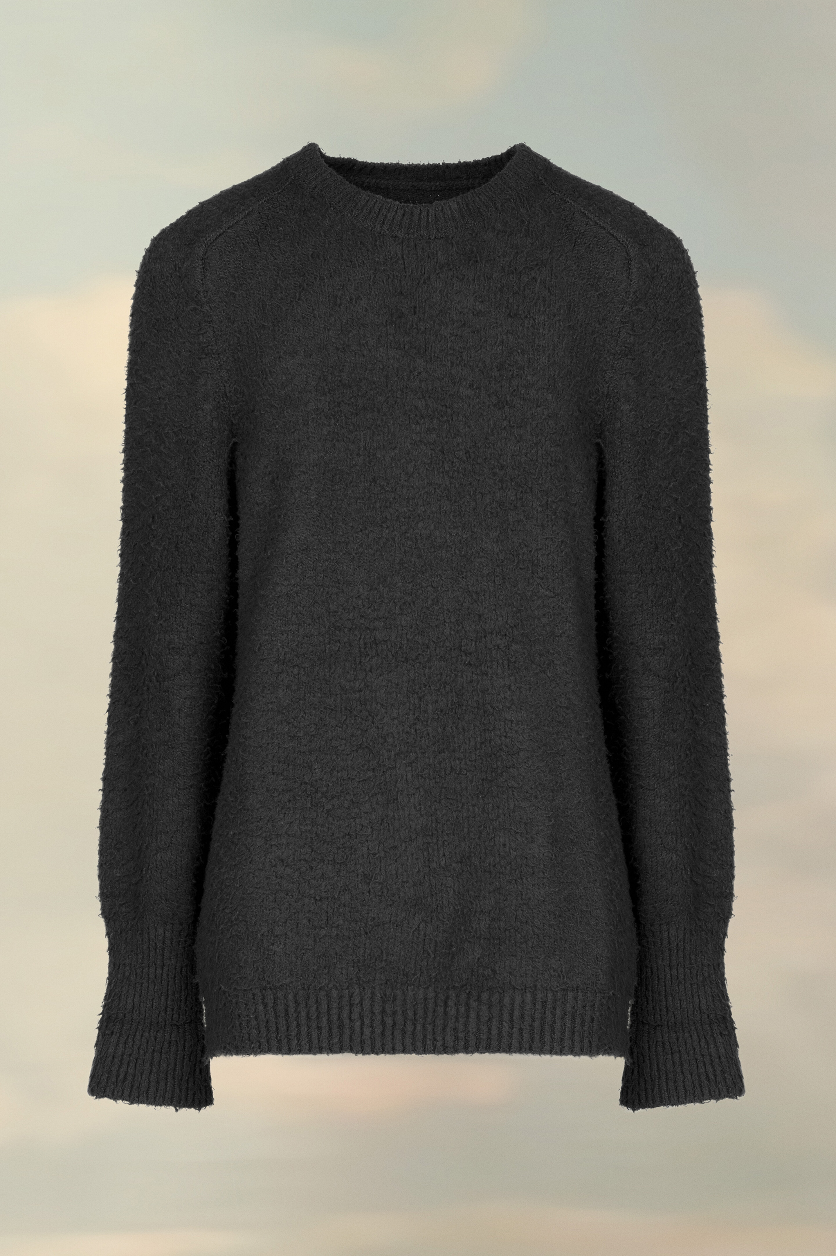 Pull oversize empilé Noir