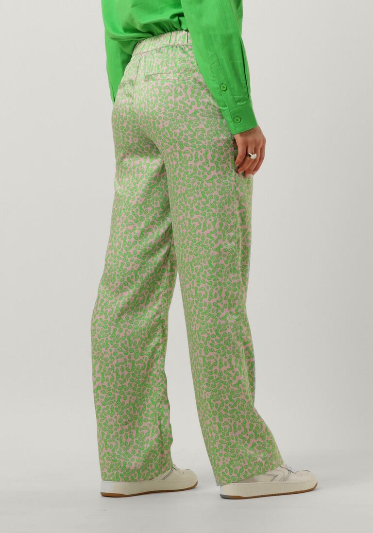 MODSTR\u00D6M groene modstr&ouml;m pantalon clarke print pants
