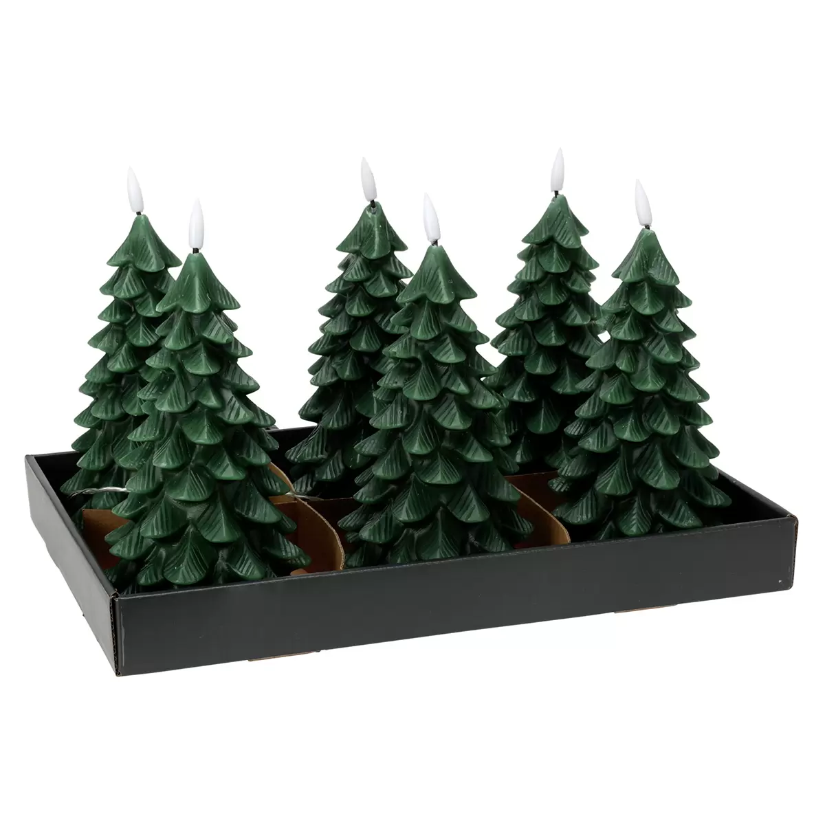 LED-Kerze LED-Tree dunkelgrün,grün