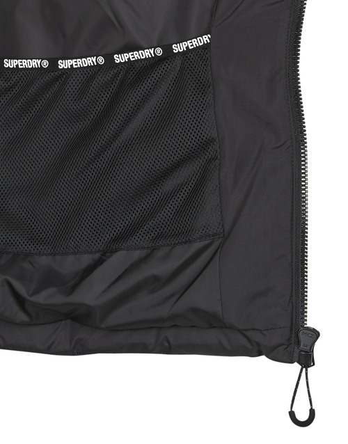 Superdry - HOODED FUJI SPORT PADDED GILET Negro