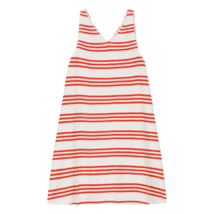 We Are Kids Robe Coco Rayure Eponge Bio | Rouge