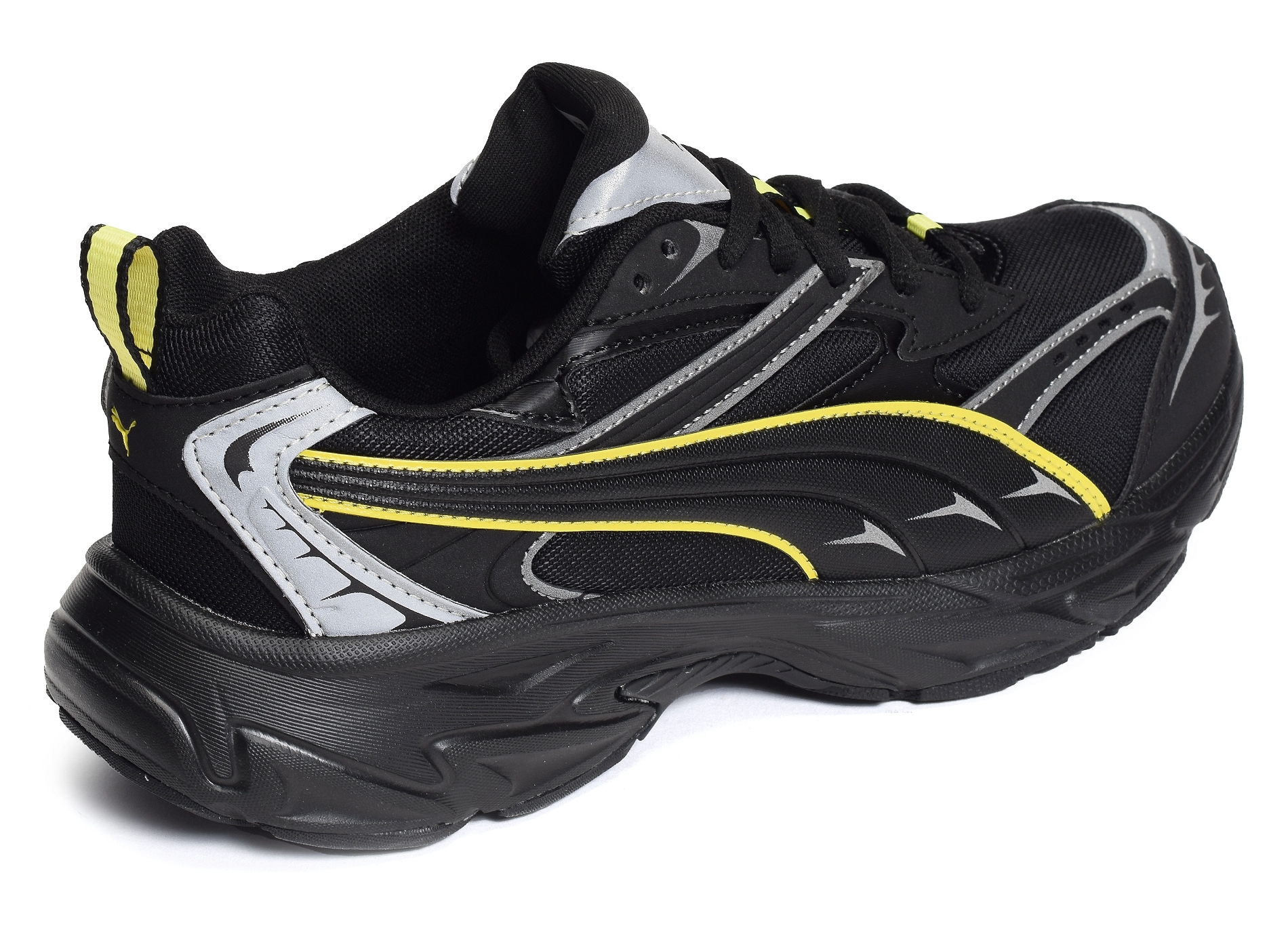 Morphic reflective noir jaune