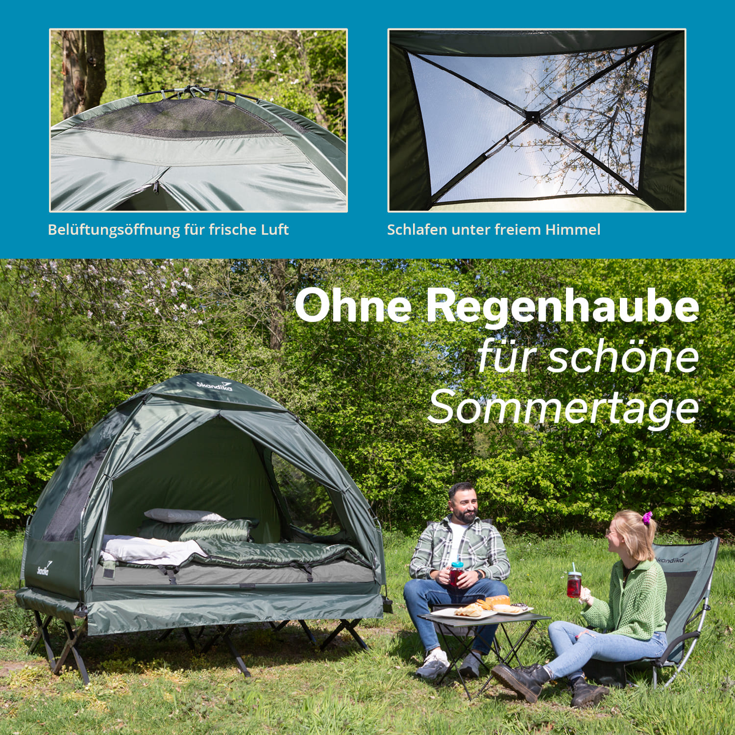 Skandika Haug tentbed regenkap