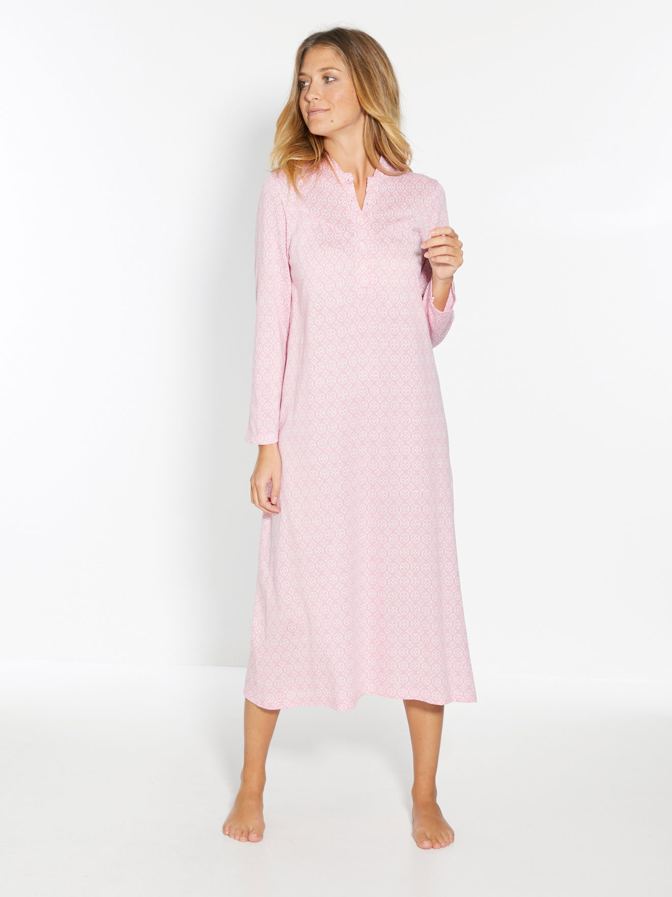 Chemise de nuit maille courtelle