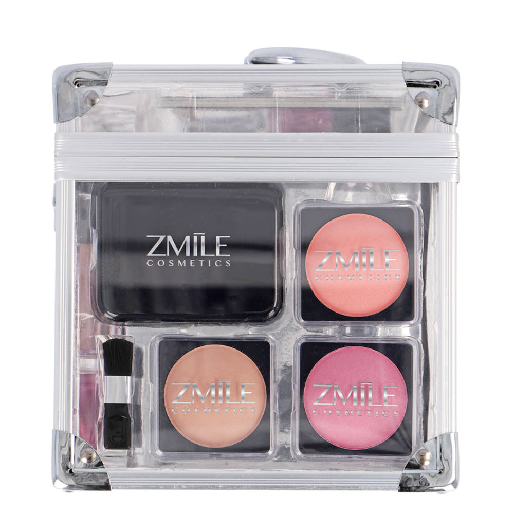 Zmile transparante cosmetica koffer 42-delig