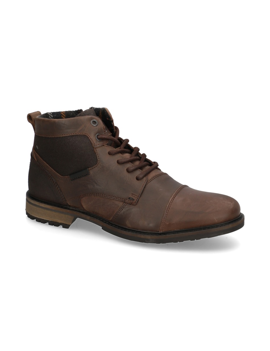 Lederkombination Boot