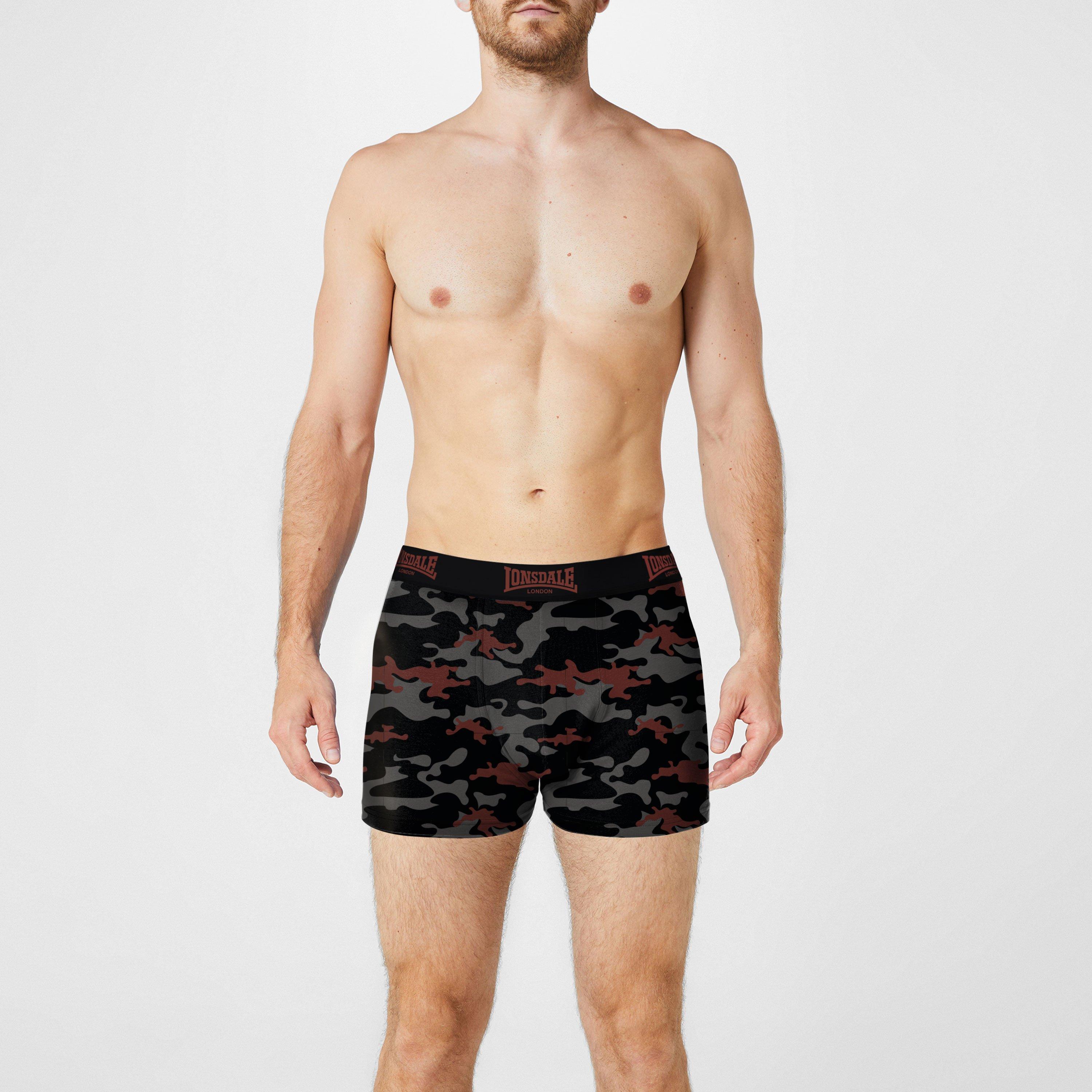 Lonsdale 2 Pack Trunk Mens