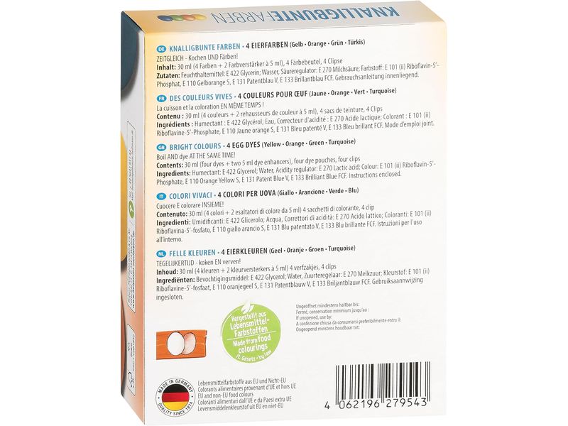 Brauns Heitmann Eierfarben Brillant-Ei Gelb, Orange, Grün, Set zum Färben von Ostereiern