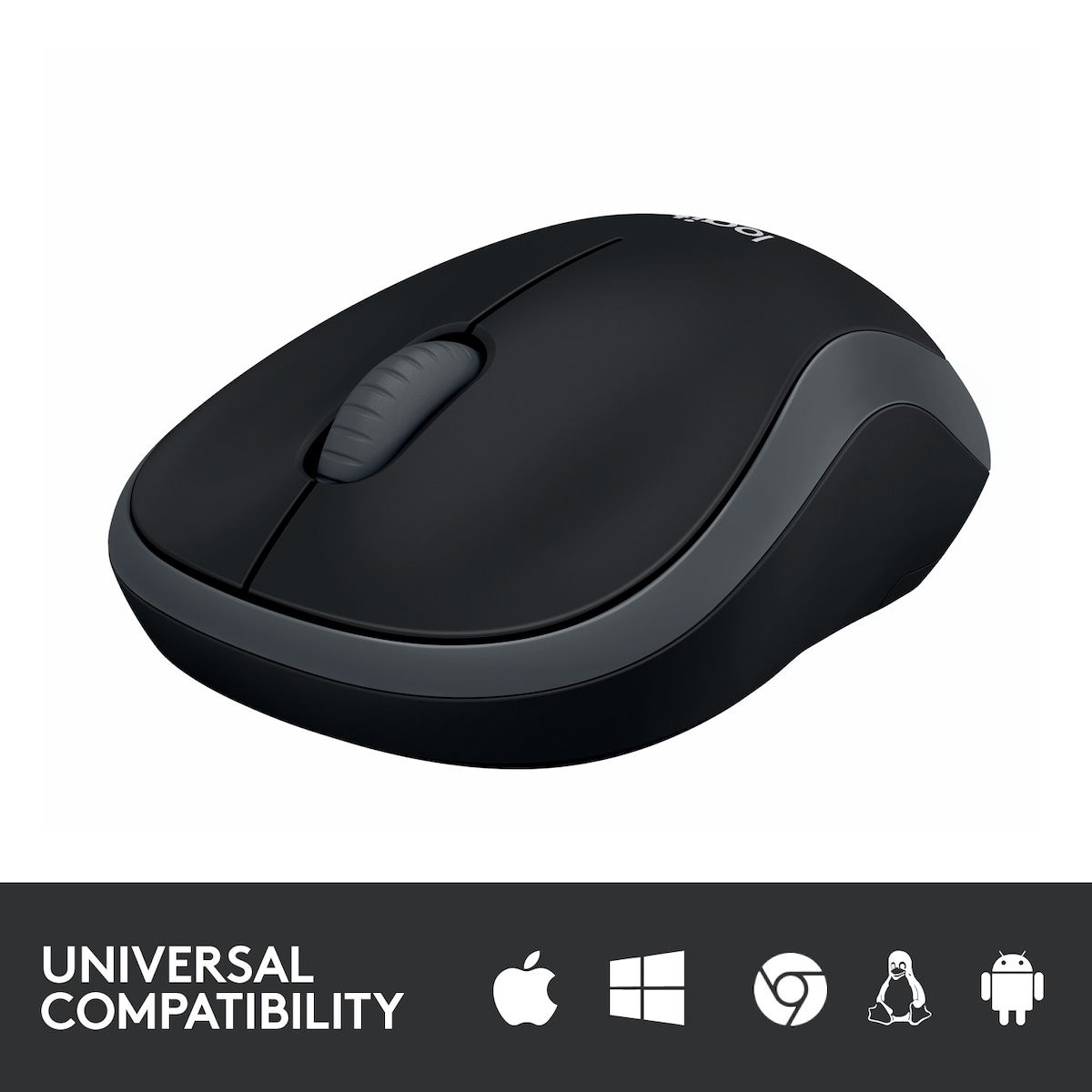 Logitech M185 trådløs mus (grå)