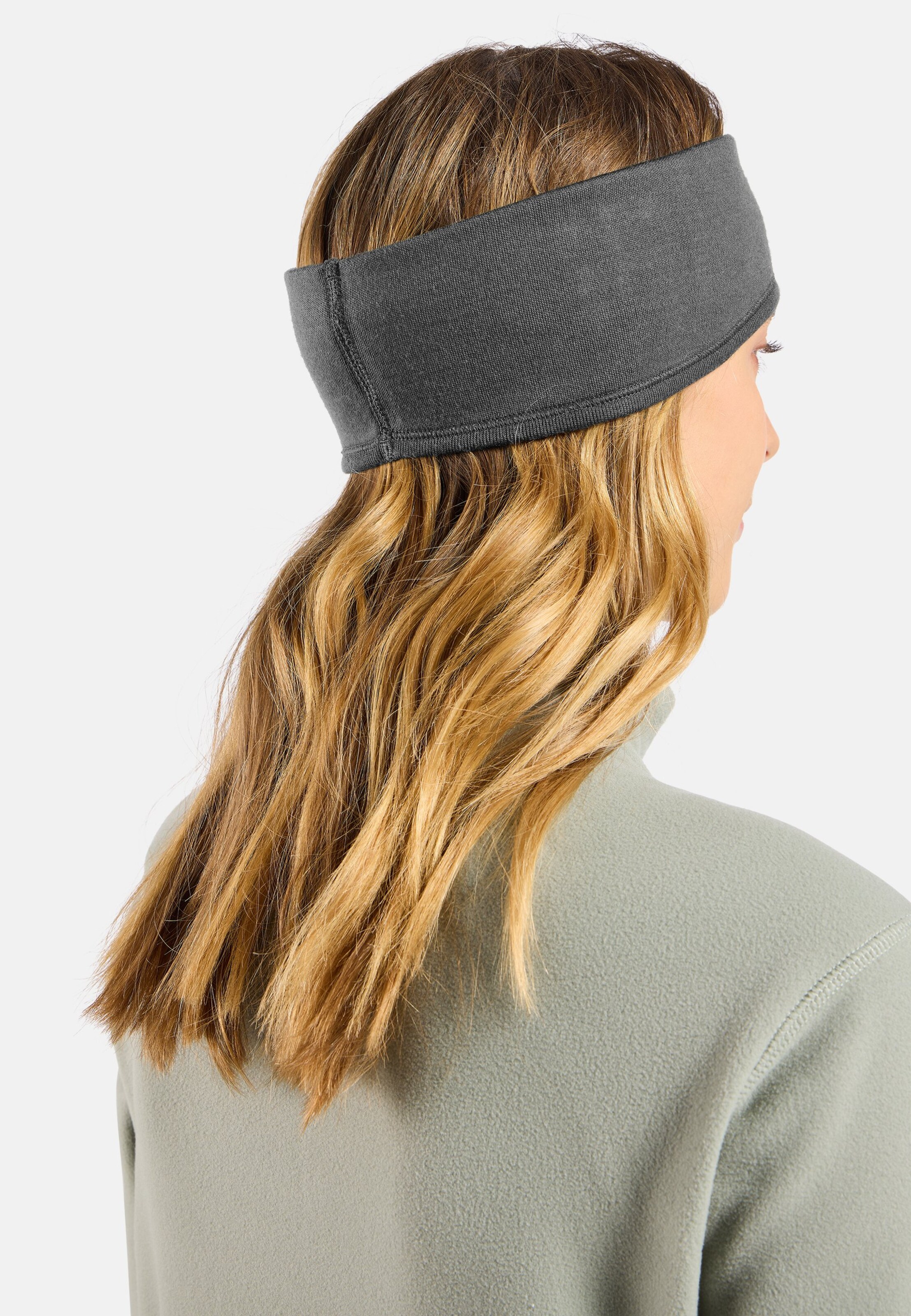Merino Warm Stirnband in odlo steel grey melange