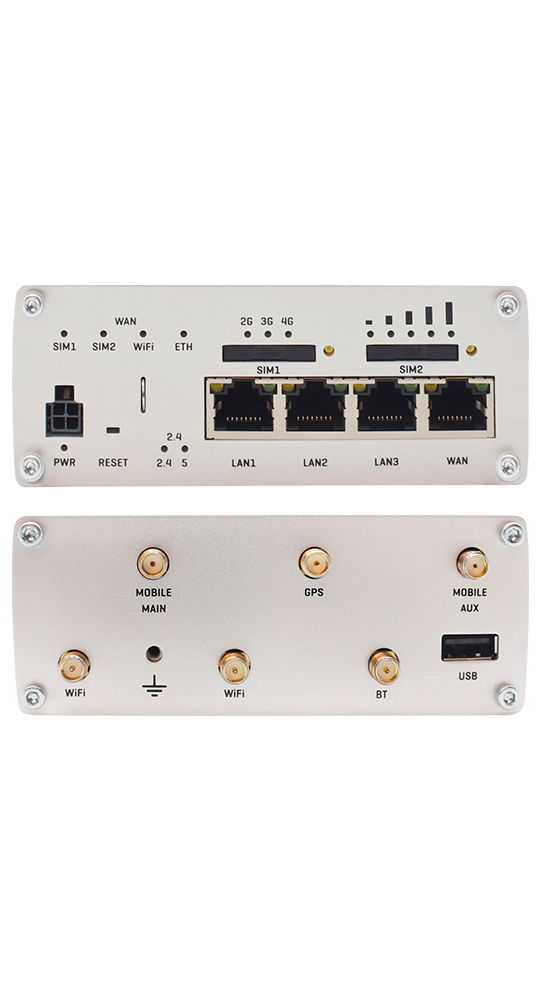 Teltonika DSL/WLAN Module RUTX11 Industrieller Mobilfunk-Router Silber