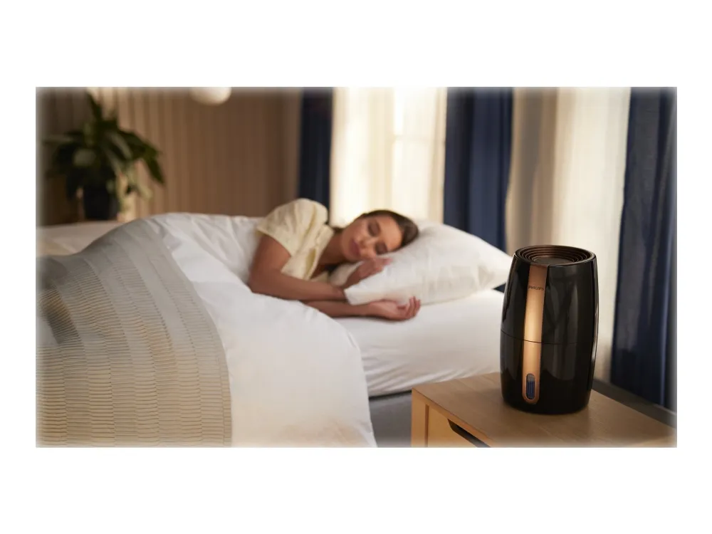 Philips 2000 series HU2718 - Luftfugter - på bord - sort/kobber