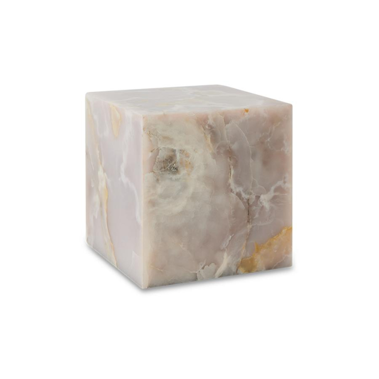 HKliving Block bijzettafel 35x35 Pink Onyx