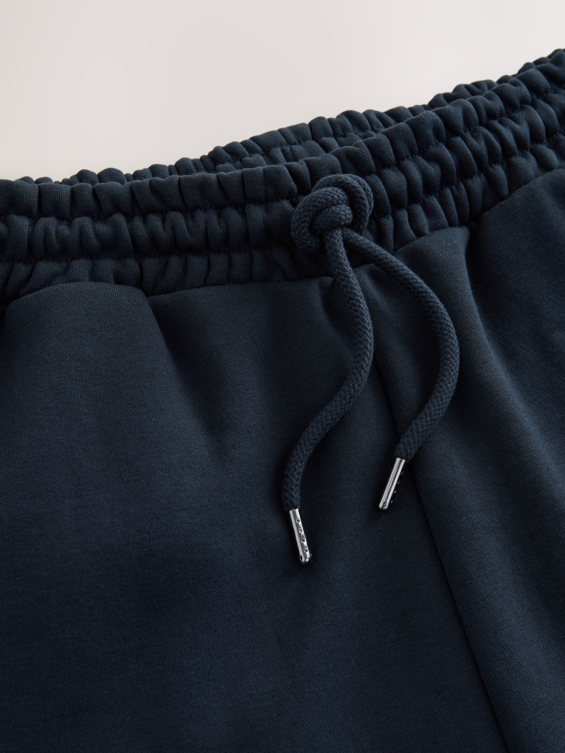 Donkerblauw - Straight fit - Katoenrijke Jersey Joggingbroeken