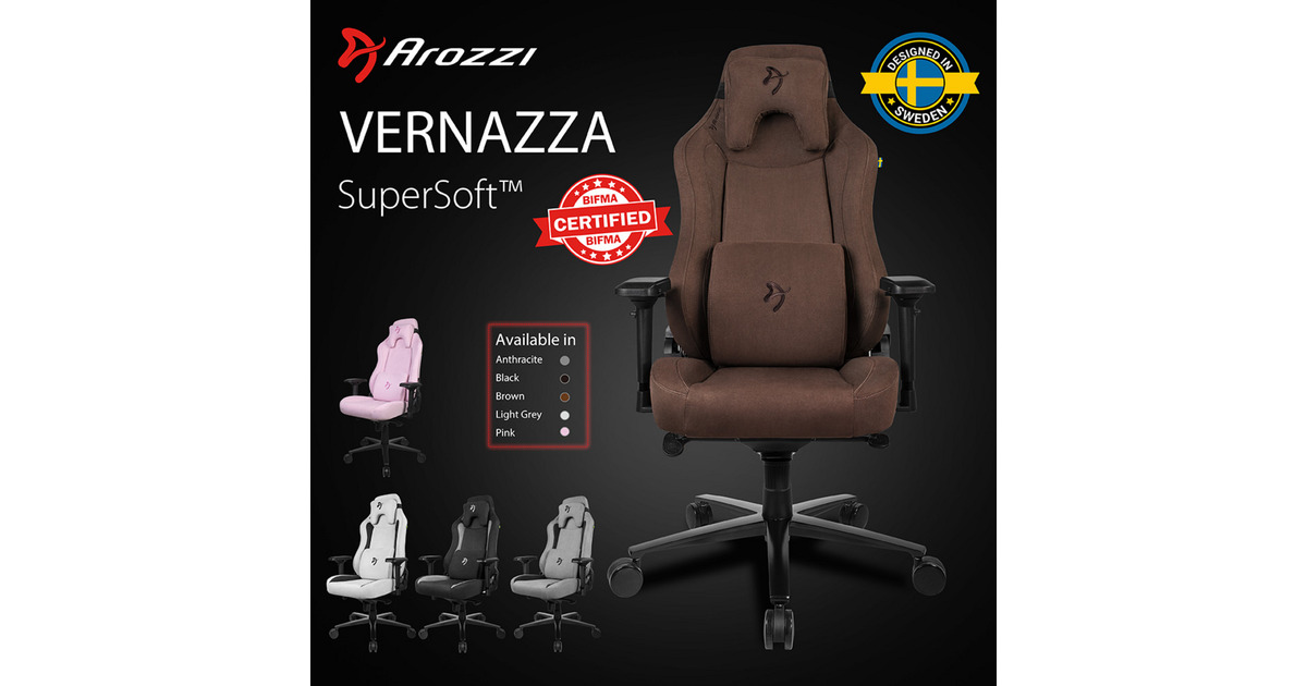 ArozziVernazza Supersoft Fabric - Brown gamestoel  (Bruin)