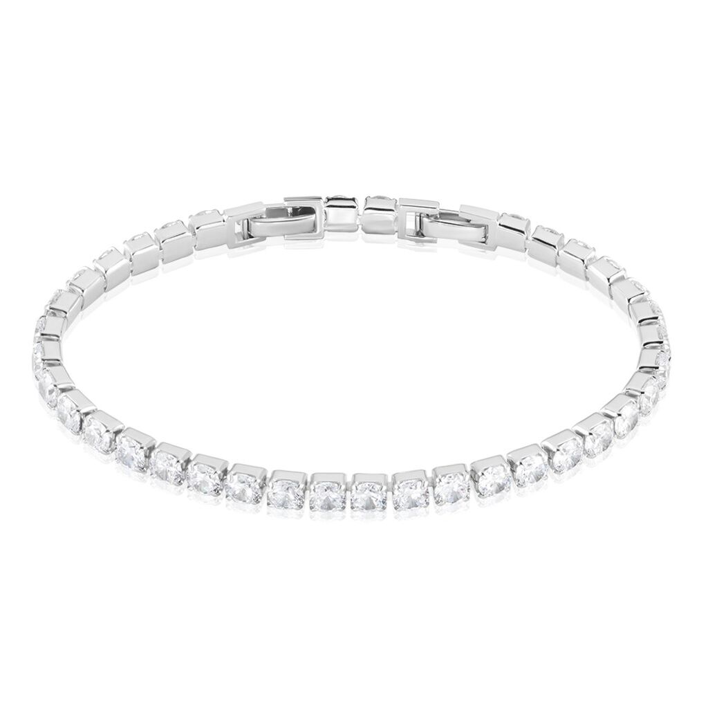 Bracelet Lou-anne Argent Blanc Oxyde De Zirconium Blanc