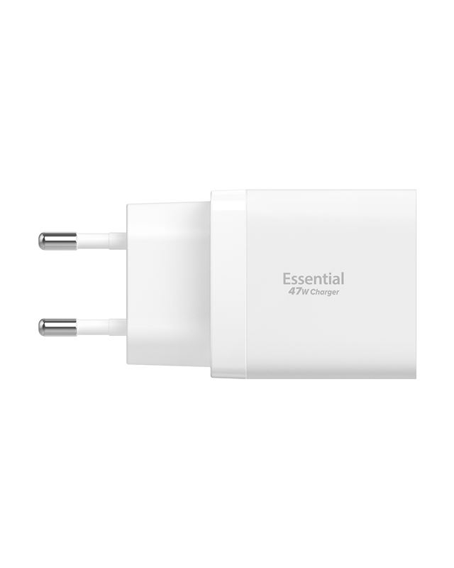 (47W) Dual USB C Essential Ladegerät Netzteil Power Delivery (ACH08707) - Weiss