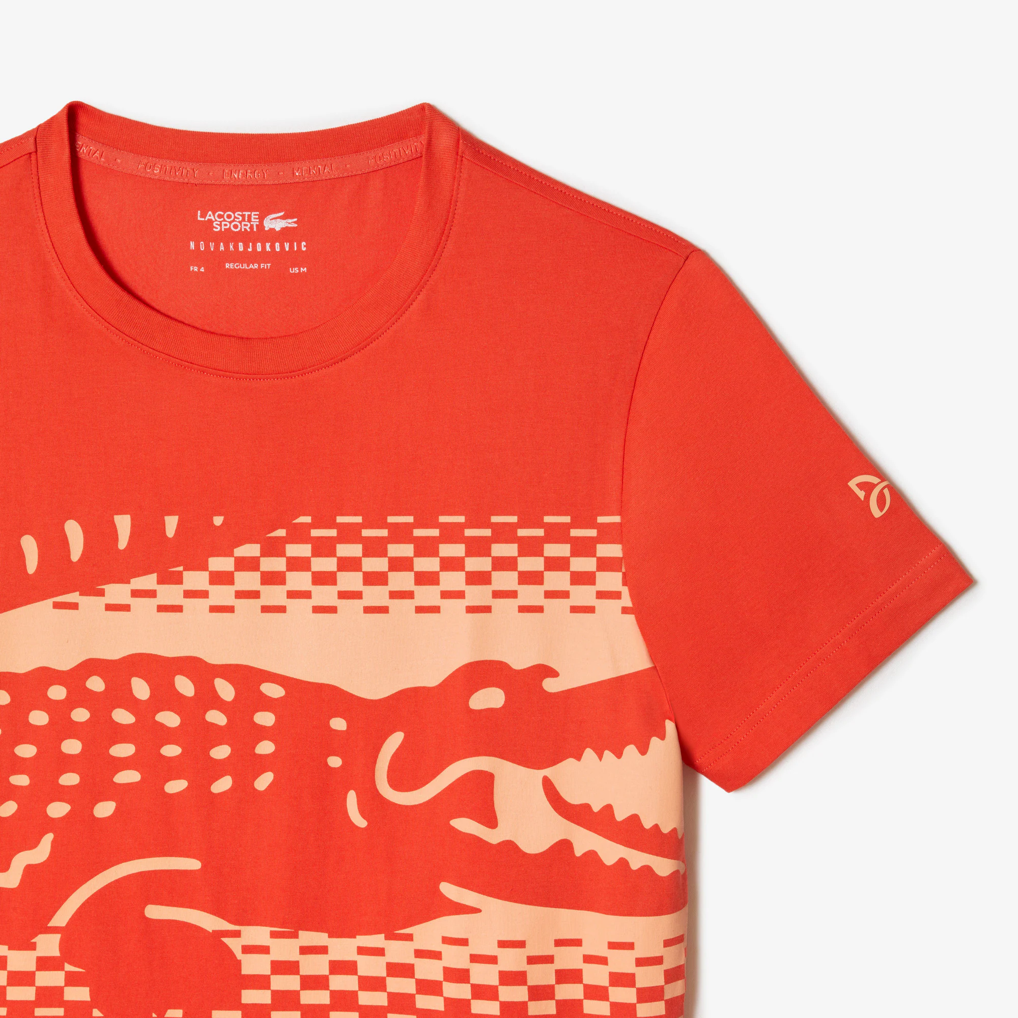 Herren LACOSTE TENNIS x Novak Djokovic T-Shirt T-Shirts - Orange - Lacoste - Herren