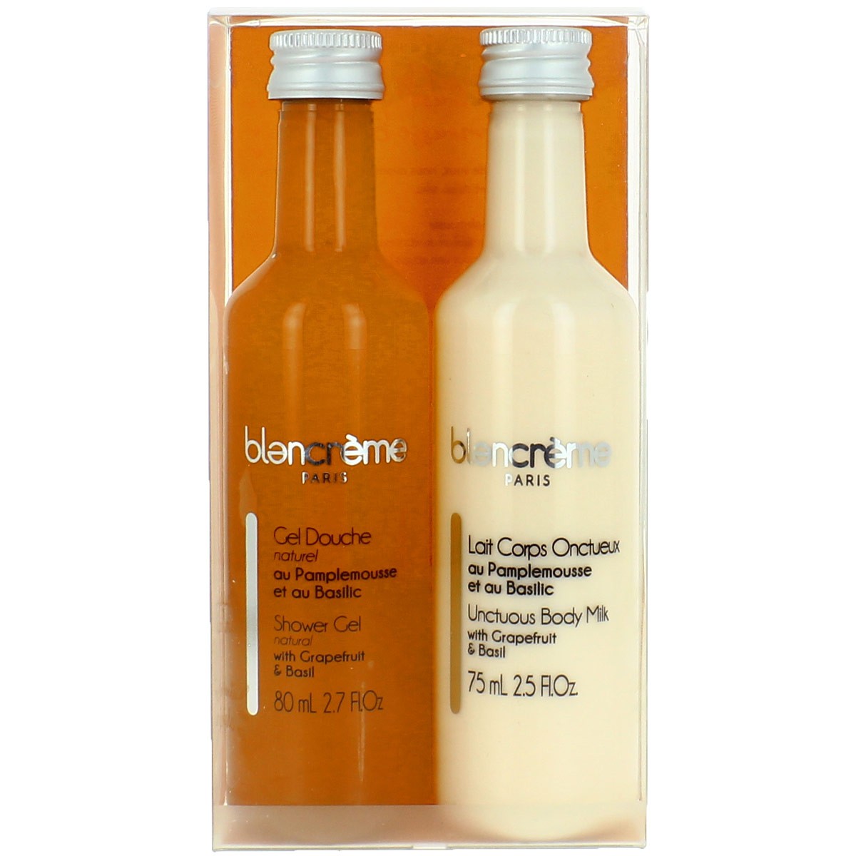 Gel douche & lait corporel onctueux - Pamplemousse & basilic