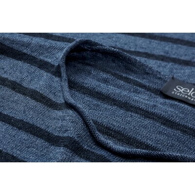 Herren-Strickpulli, Mittelblau-Blau