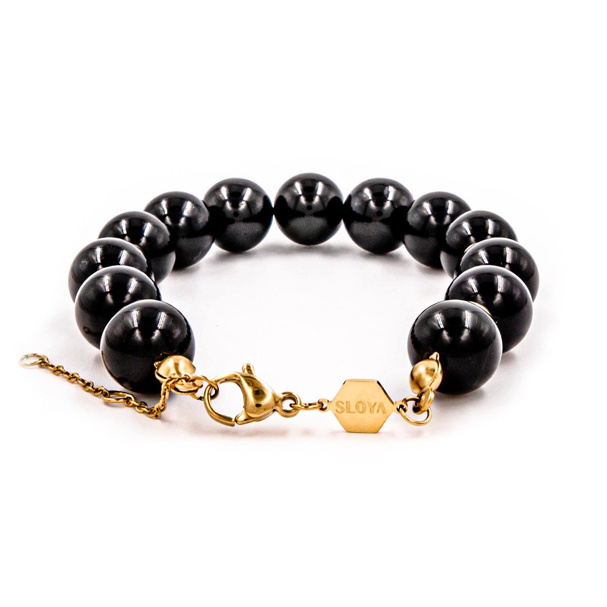 Bracelet Kamelia en pierres naturelles Obsidienne
