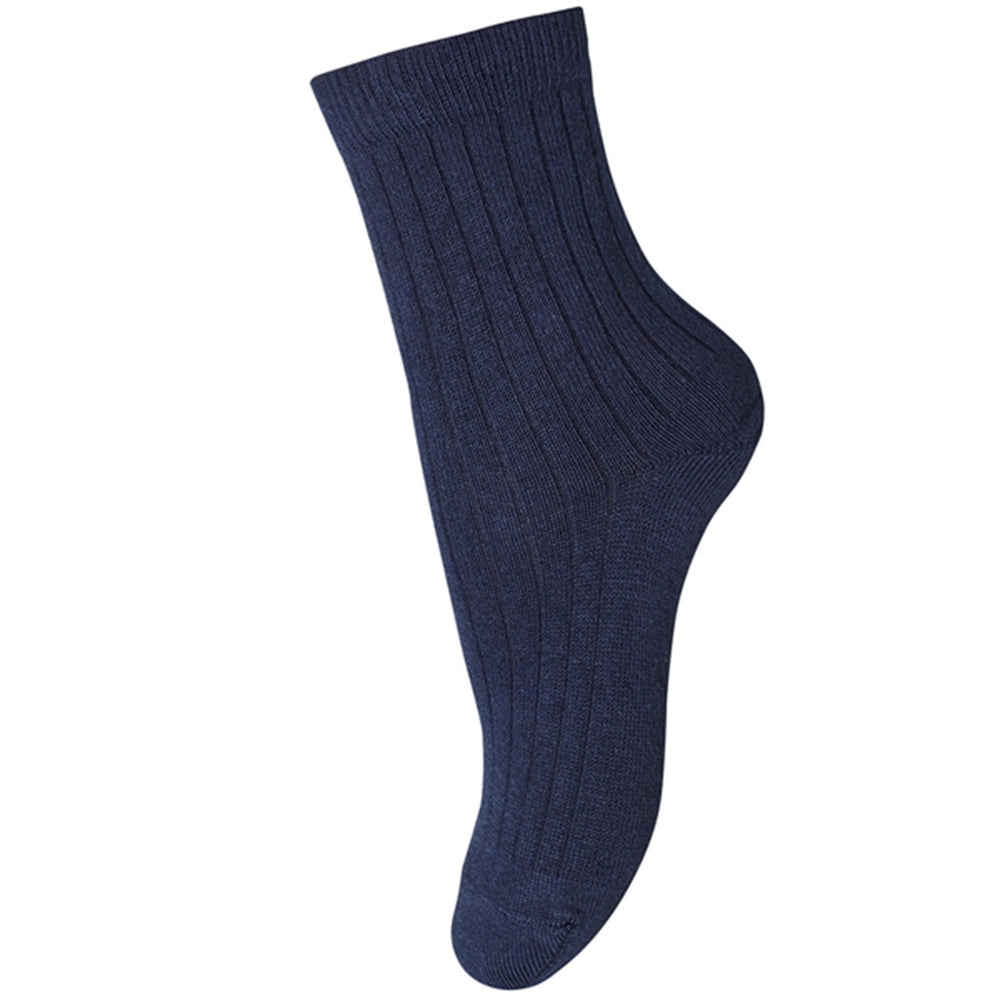 MP 7080 Cotton Strømper 590 Deep Navy - Mp Danmark → Luksusbaby.dk