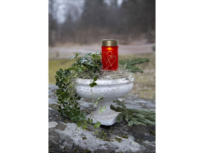 Star Trading Solar Kerze Hearty Warmweiss, 1 LED Solarlicht