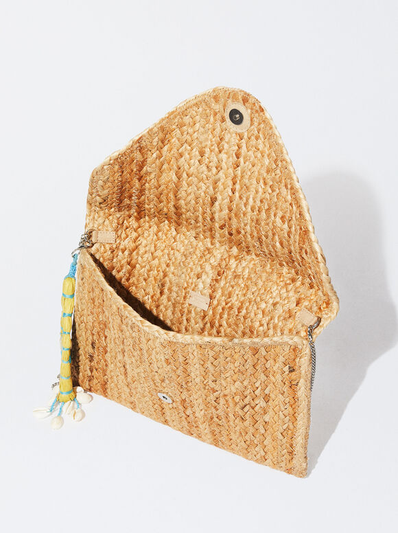 Bolsa com alça de juta - Camelo