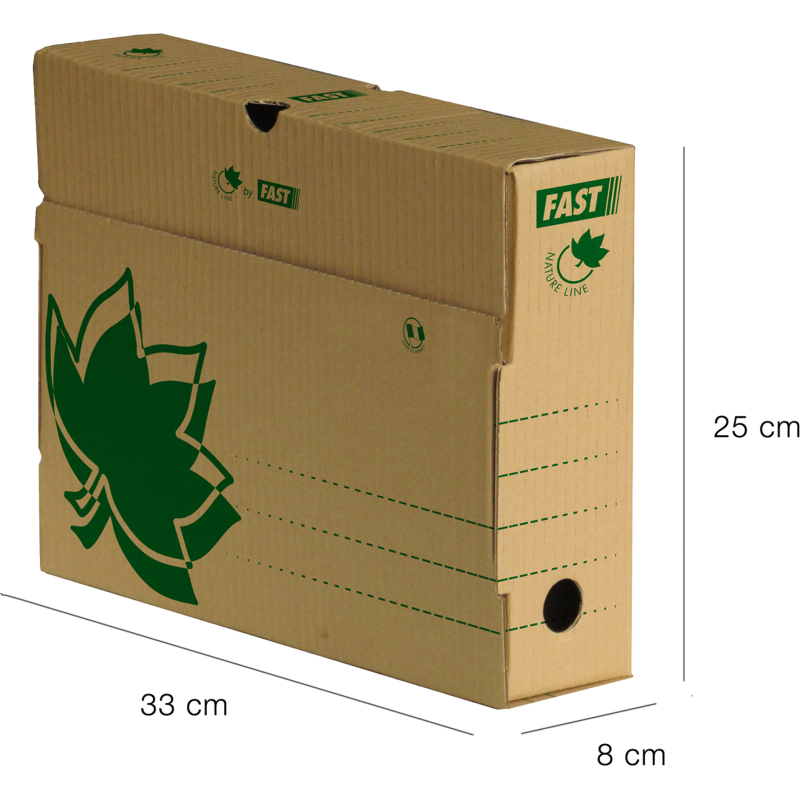 10 Boite D'Archivage Fast Nature Line D8 Manuel Ecru