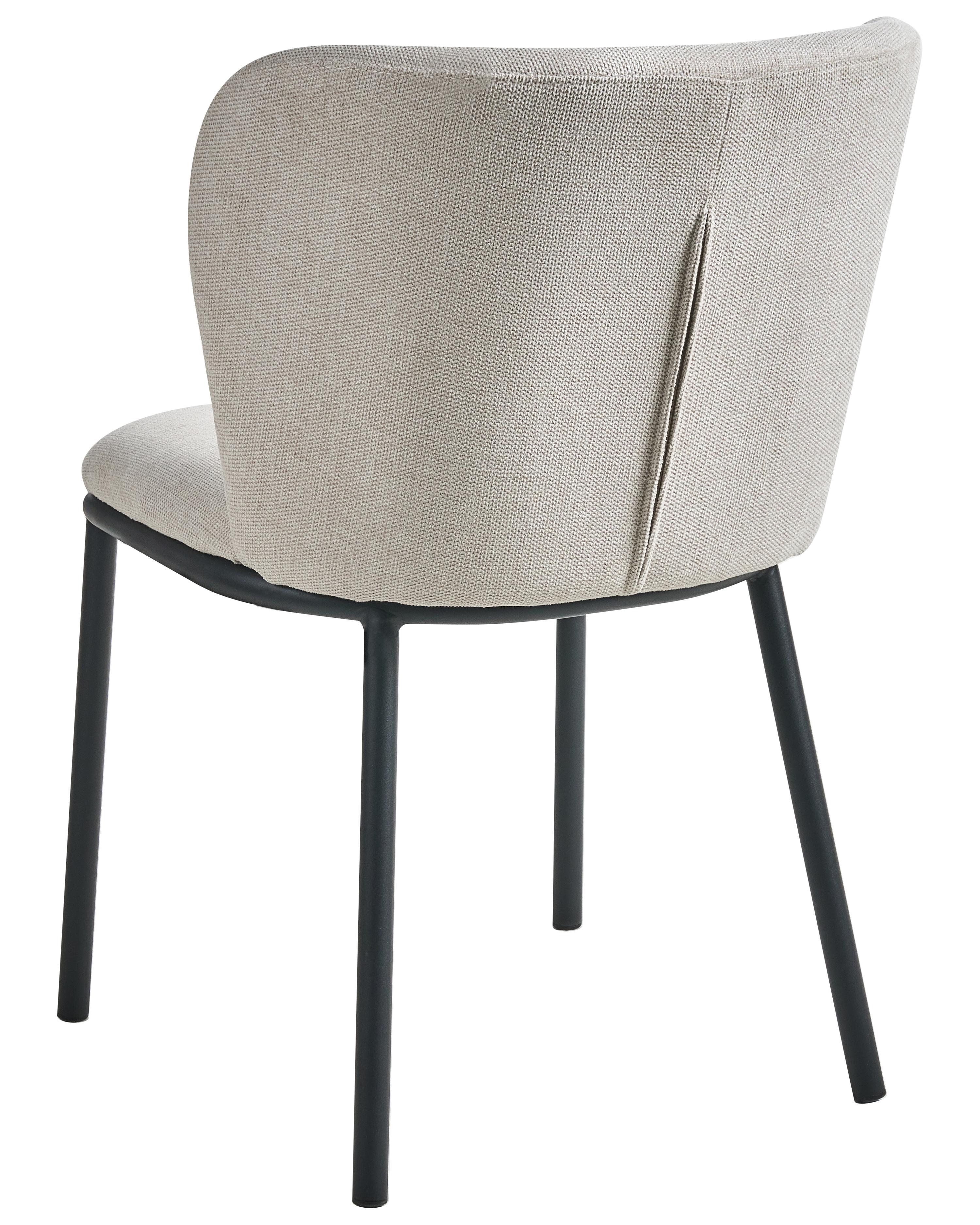 Set van 2 eetkamerstoelen ARTESIA Stof Lichtbeige