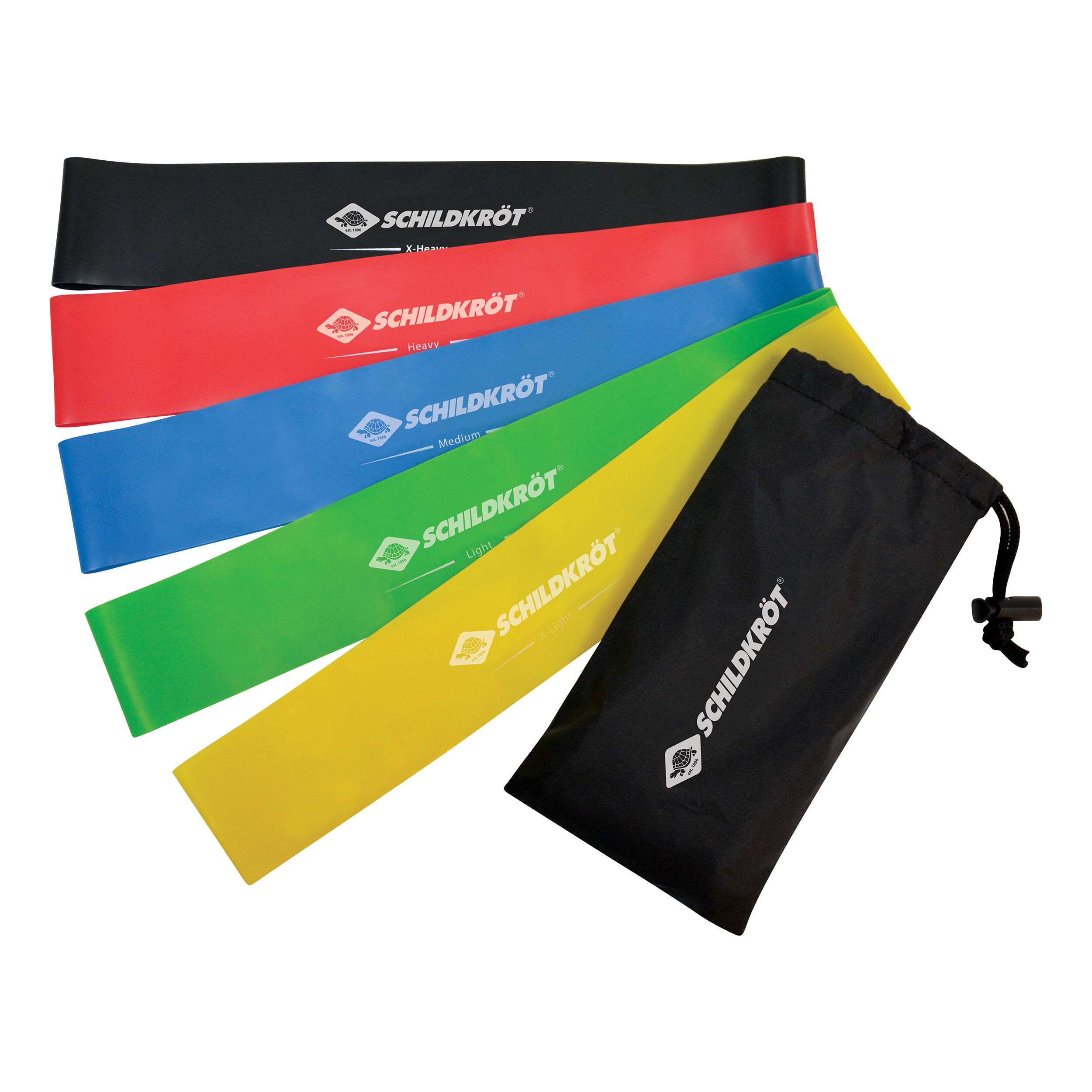 Schildkröt Fitness Mini Resistance Fitnessband 5er Set Bänder - Multicouleur