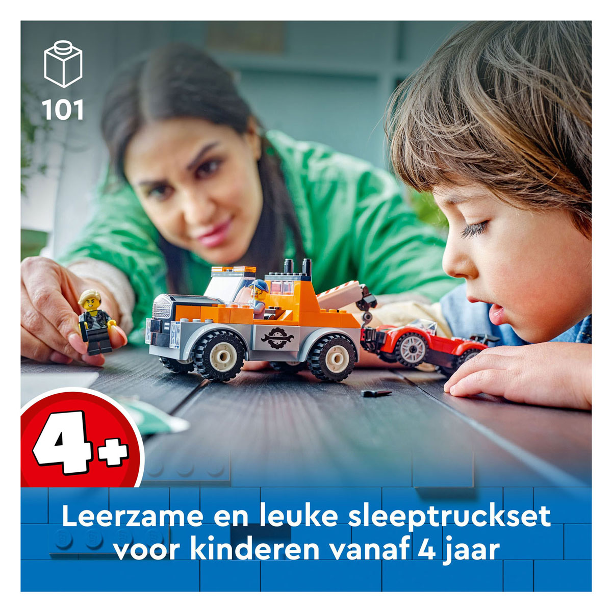 LEGO City 60435 Sleepwagen en Sportautoreparatie