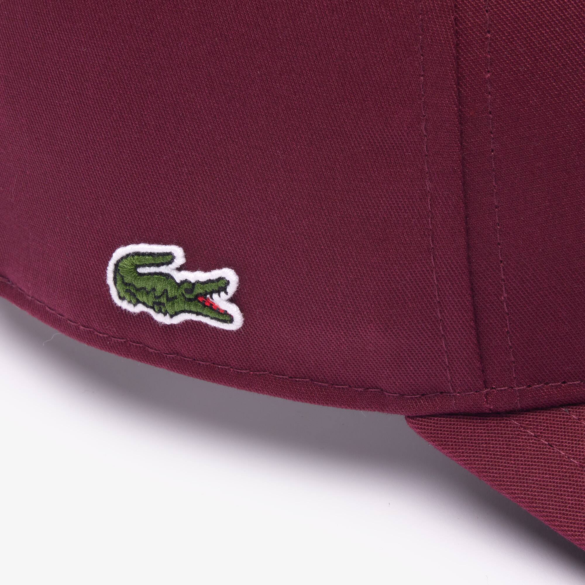 Casquette de baseball en twill de coton brodé 3D Chapeaux & Casquettes - Rouge - Lacoste - Unisex