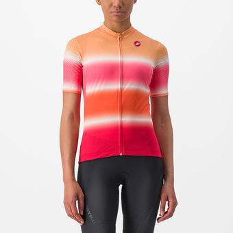 Castelli Dolce Kurzarmtrikot Soft Orange / Hibiscus Damen