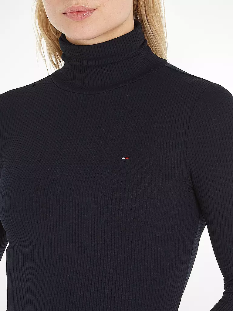 TOMMY HILFIGER Rollkragenshirt dunkelblau