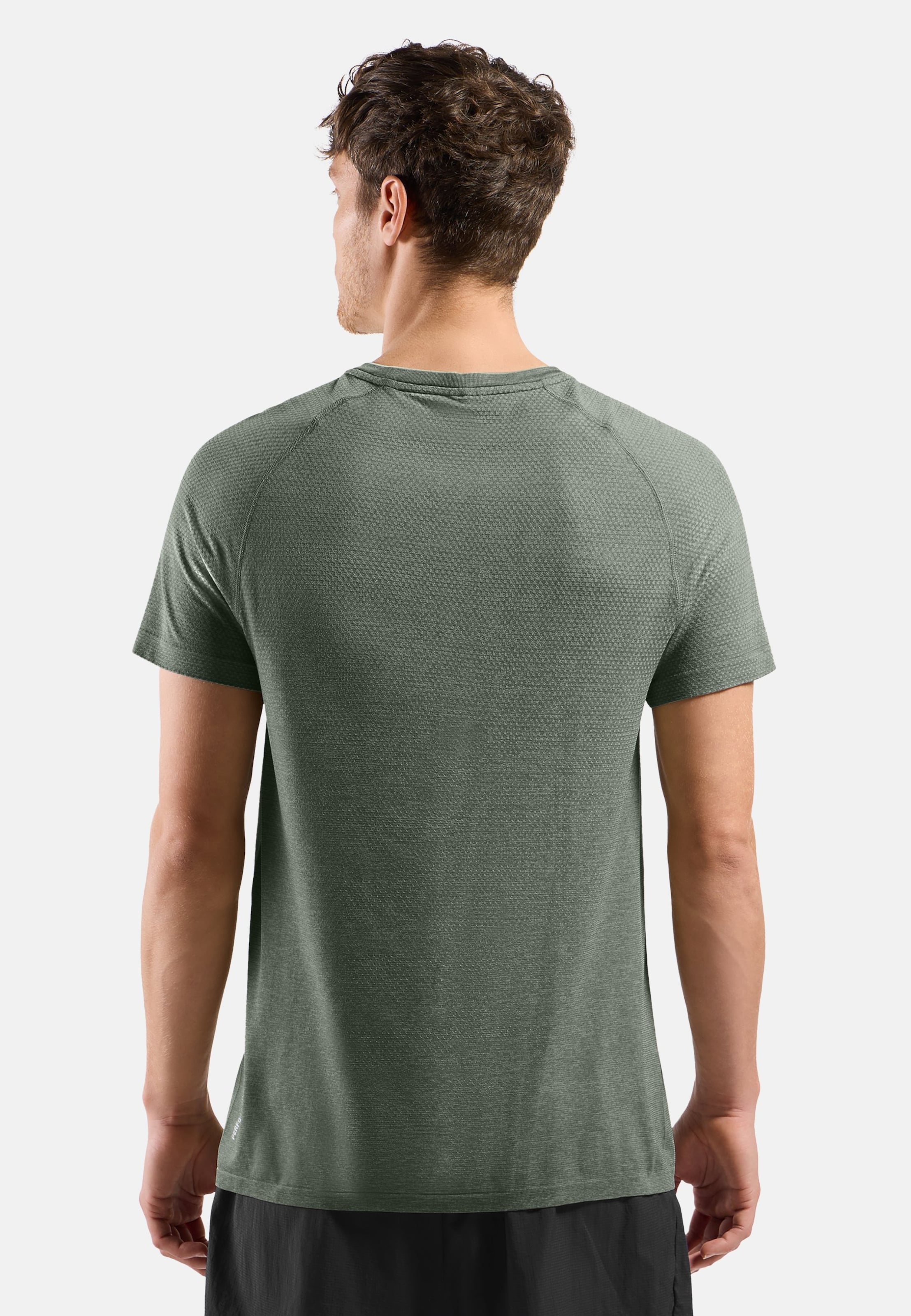 Essentials Seamless Laufshirt in shadow melange