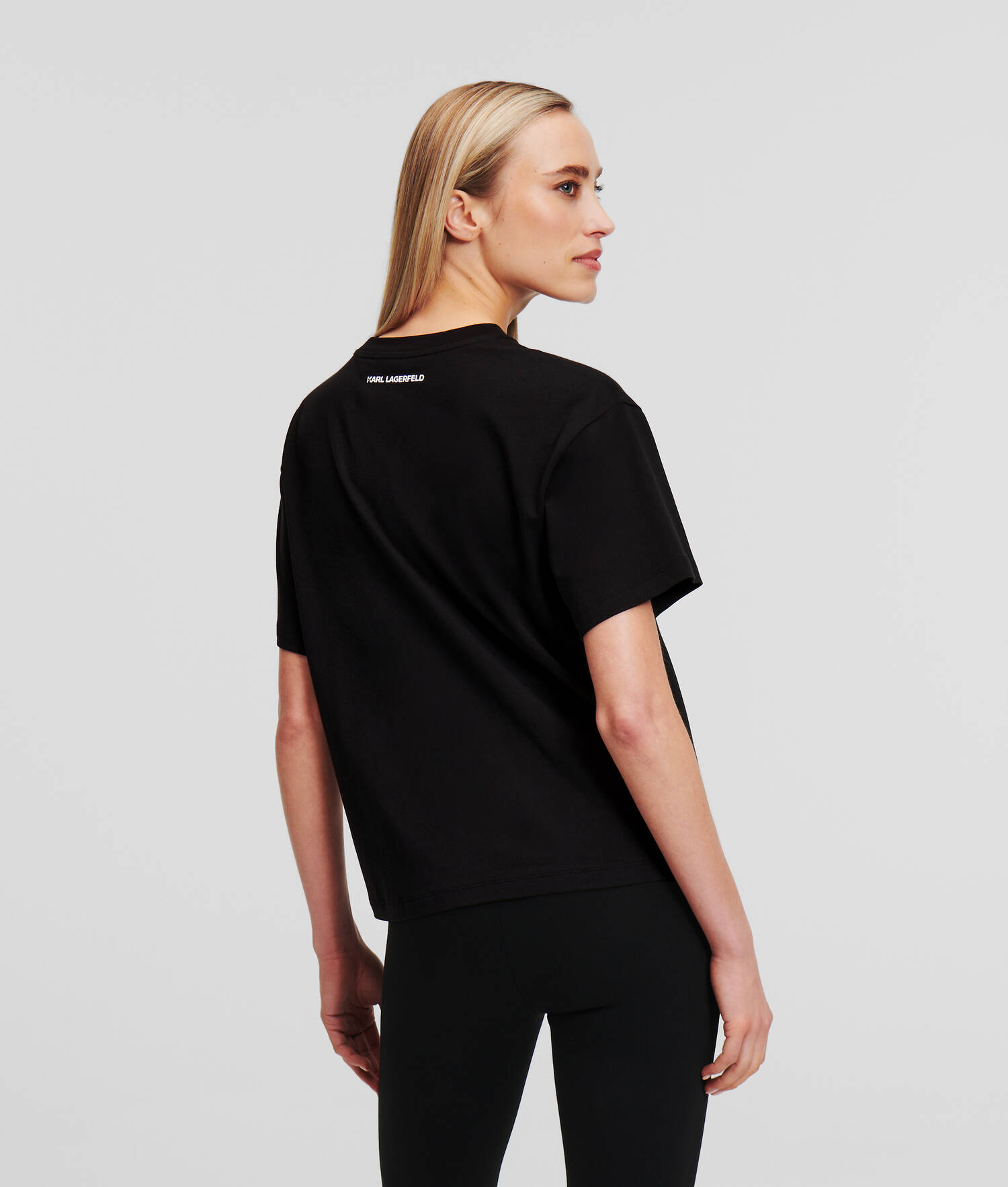 T-SHIRT AVEC GALON À LOGO KARL