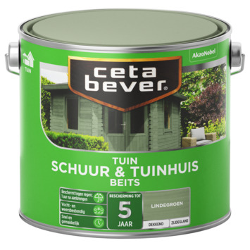 CetaBever Tuinbeits Schuur & Tuinhuis zijdeglans dekkend lindegroen 2,5 liter
