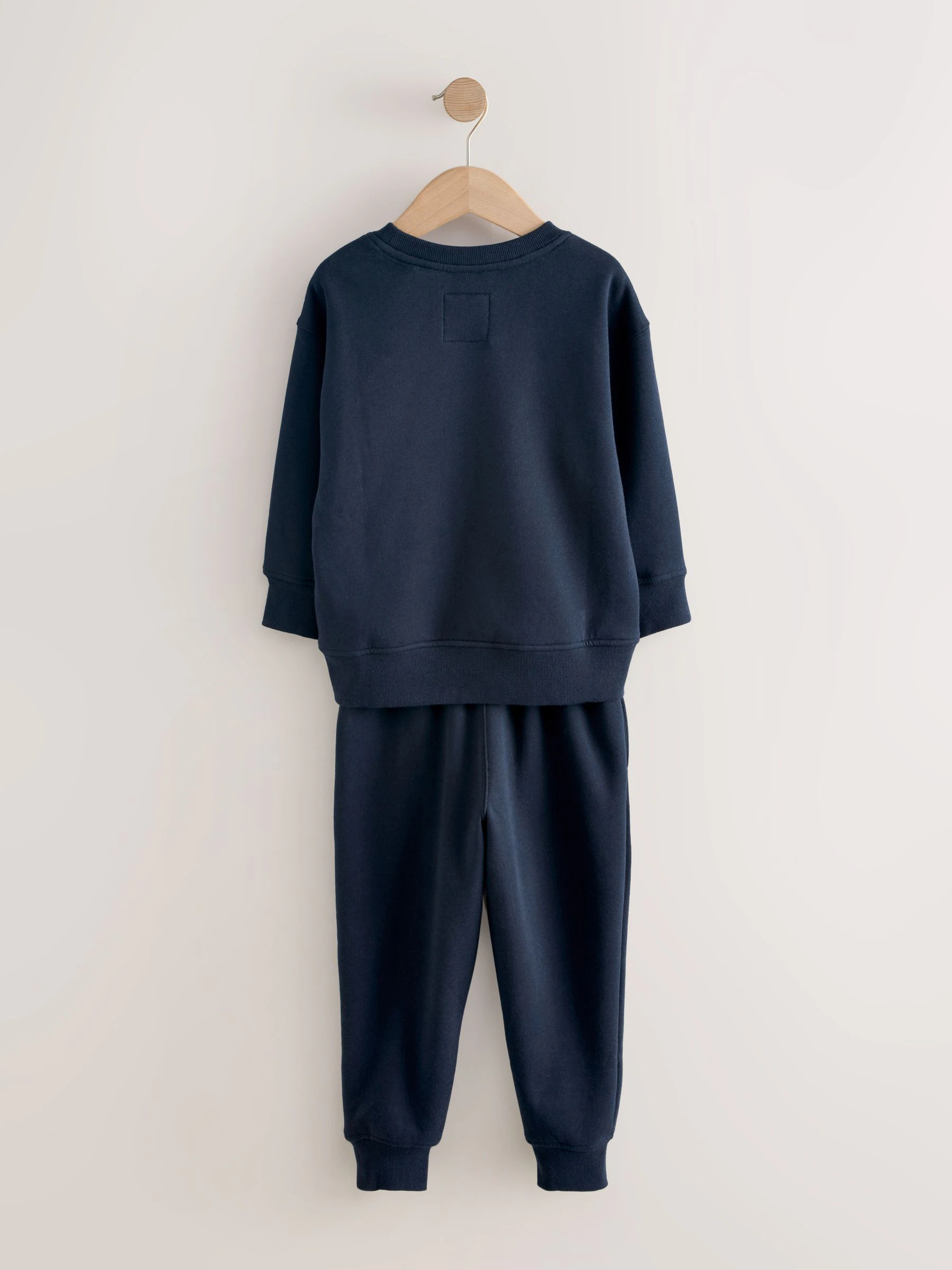 Marineblauw - Enkele behaaglijke fleece pyjama (3 - 16 jr)