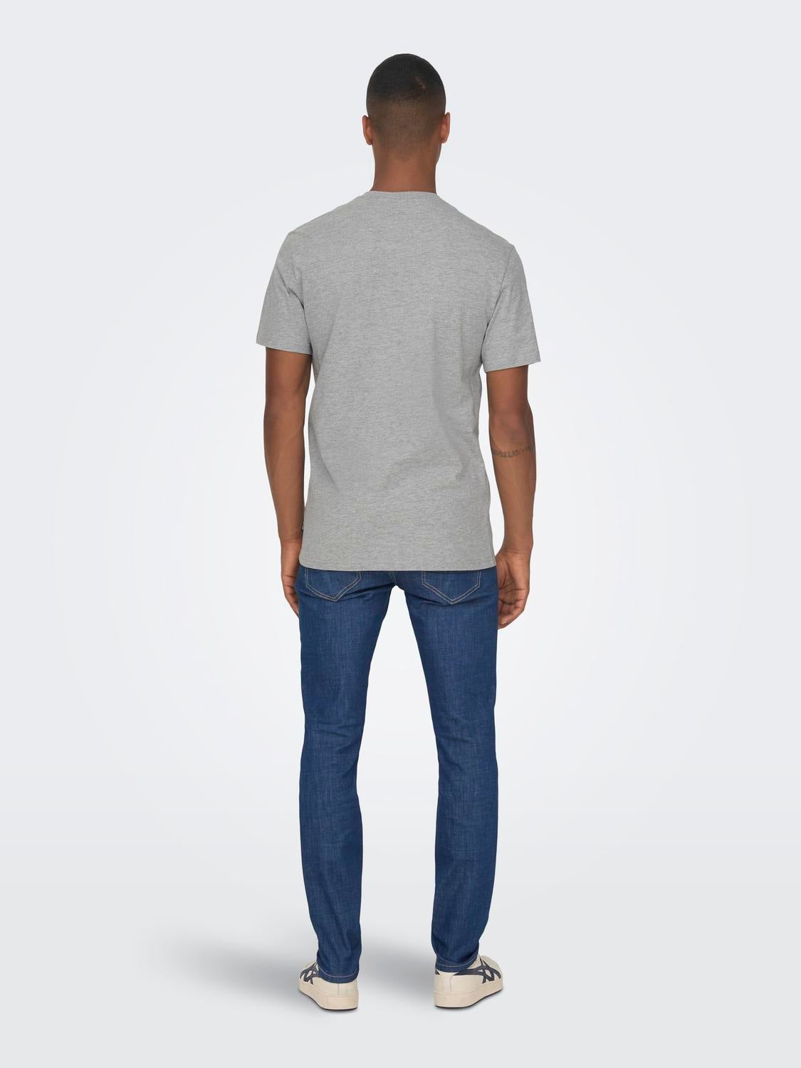 ONSBERKELEY T-shirt Light Grey Melange
