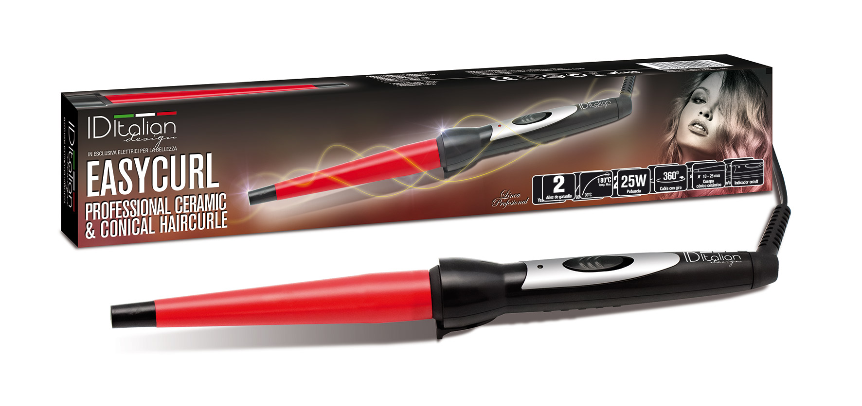 Italian Design Easy Curl curling iron