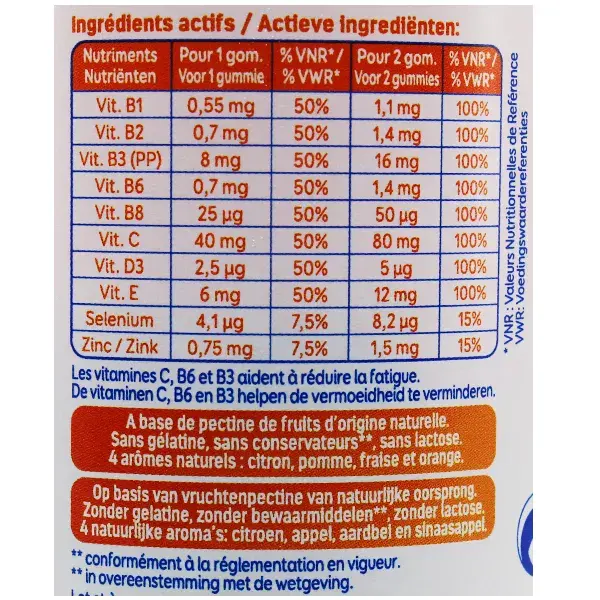 Alvityl Vitalité 10 vitamines & minéraux dès 4 ans 60 gummies