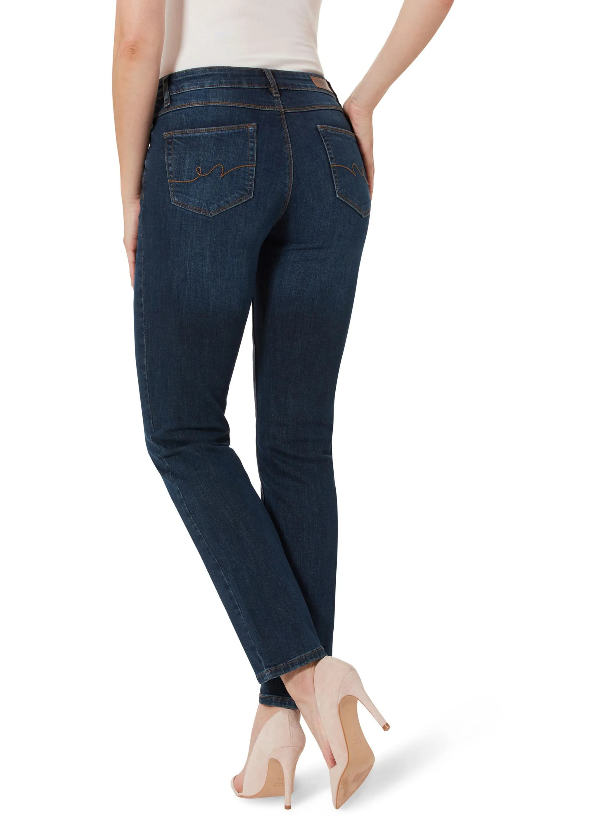 Damen Jeans 5- Pocket Straight Slim Fit