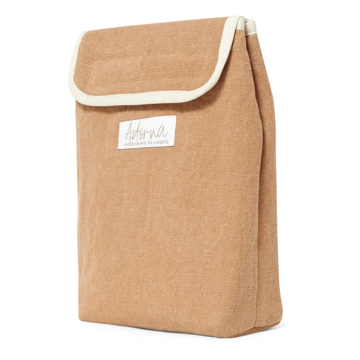 Adorna Lunch bag isotherme en lin | Terracotta