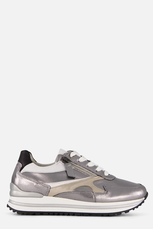 Gabor Sneakers zilver Leer