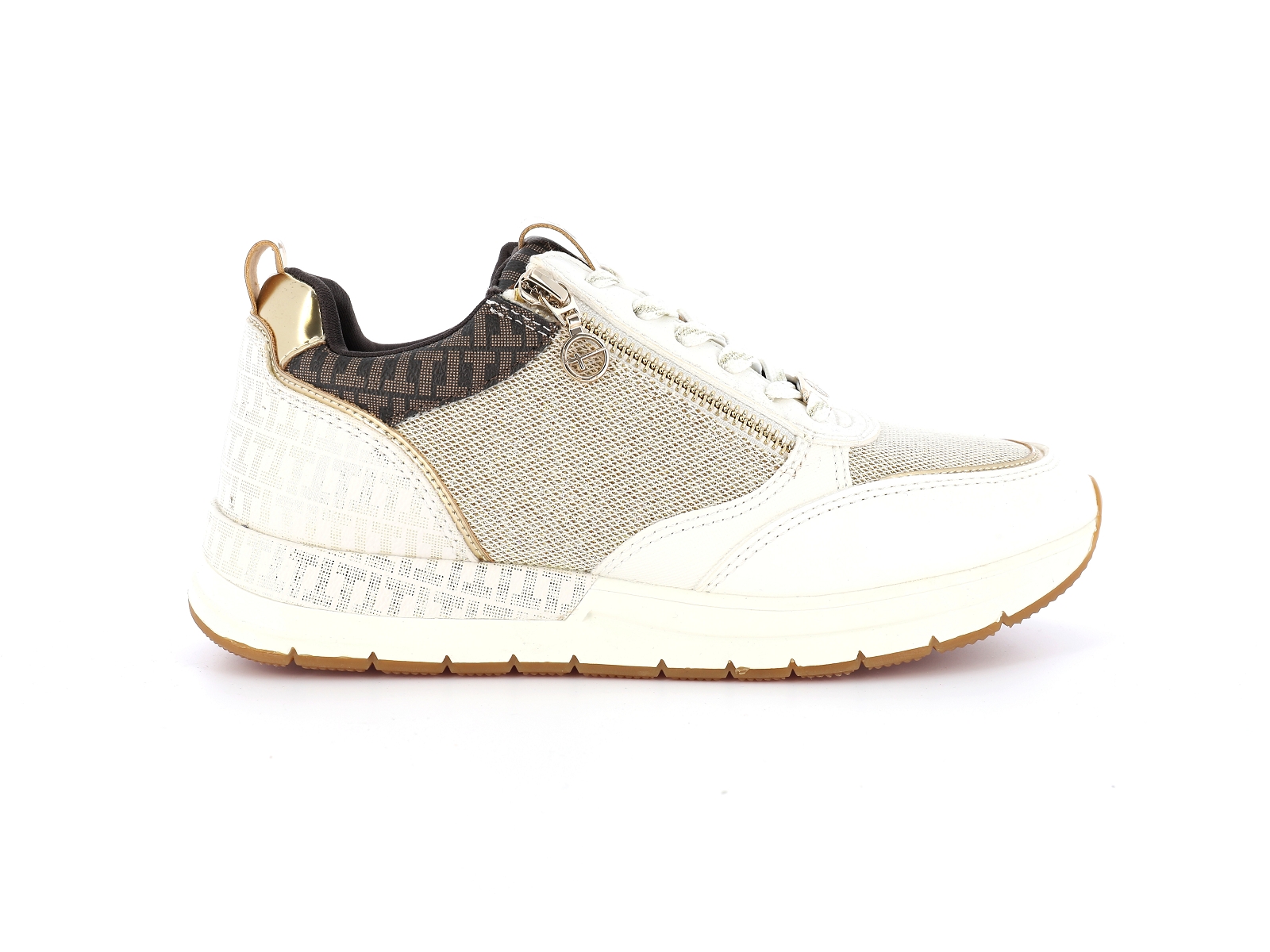 Tamaris-23732 Matières combinées Beige Marron