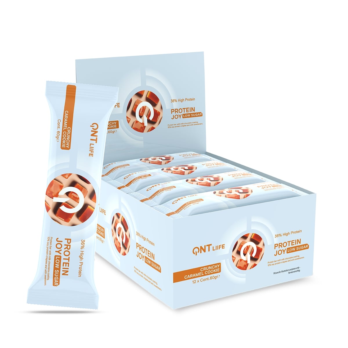QNT 36% Protein Joy Bar Low Sugar Caramel&Cook 60 g