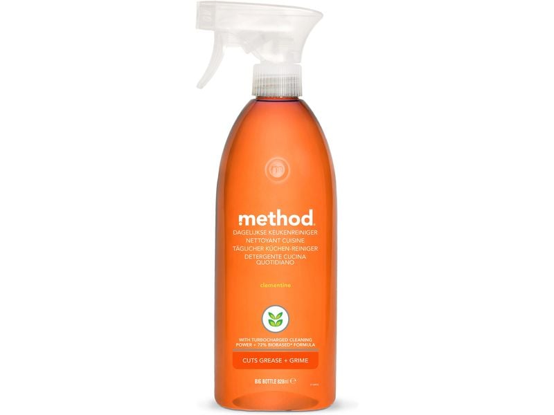 Method Küchenreiniger Daily Spray 828 ml Küchenreiniger wirksam gegen Fett und Schmutz