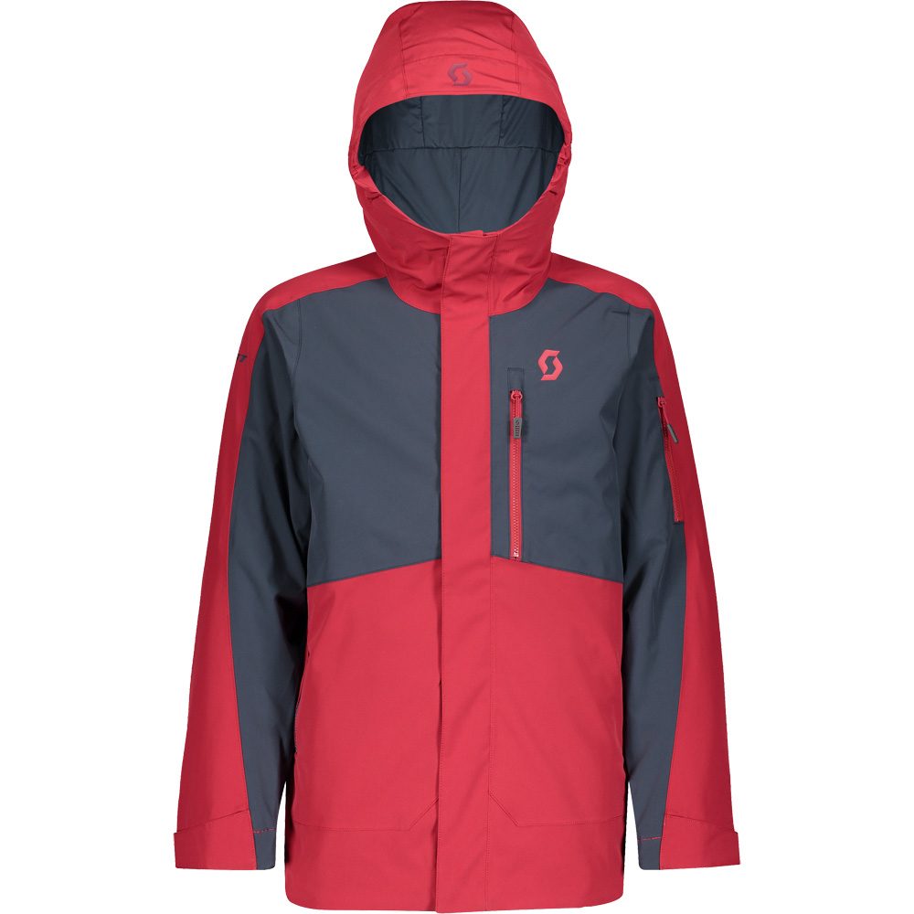 Scott Vertic Skijacke Kinder wine red blue nights
